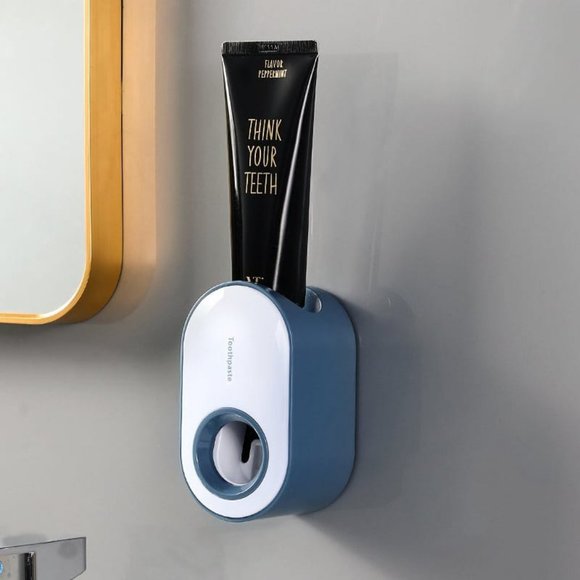 Automatic Toothpaste Dispenser Wall-Mounted and Toothpaste Rack Free/Punch Free - Picture 1 of 10